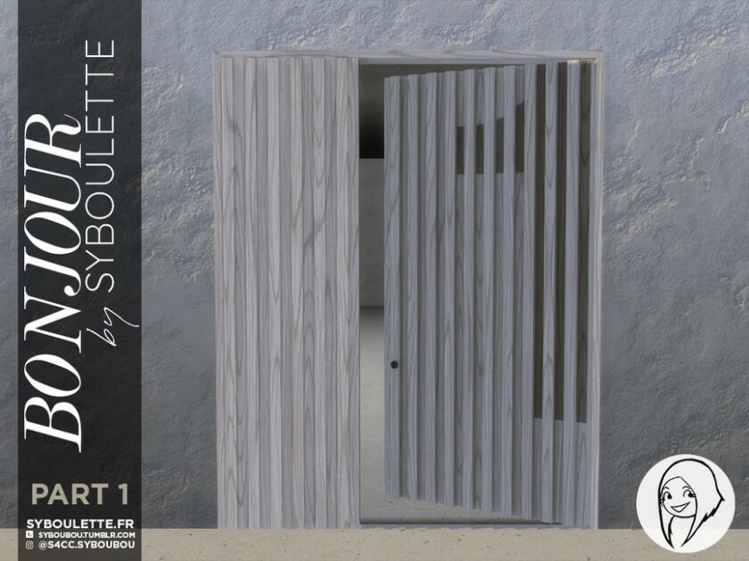 Patreon Early Release – Bonjour Front Door SET – Part 1 By Syboubou 1 Patreon Early Release – Bonjour Front Door SET – Part 1 By Syboubou Sims 4 CC