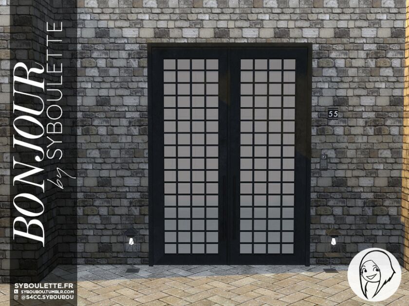 Patreon Early Release – Bonjour Front Door SET – Part 1 By Syboubou 5 sims 4 cc patreon early release bonjour front door set part 1 by syboubou 3