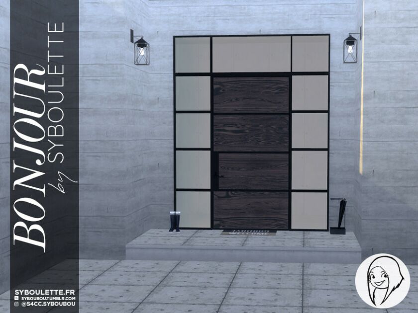 Patreon Early Release – Bonjour Front Door SET – Part 1 By Syboubou 3 sims 4 cc patreon early release bonjour front door set part 1 by syboubou 4
