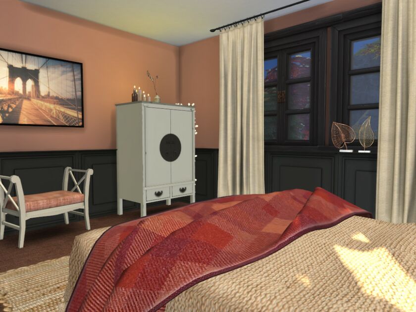 Pumpkin Purple – Bedroom 4 sims 4 cc pumpkin purple bedroom by fredbrenny 4