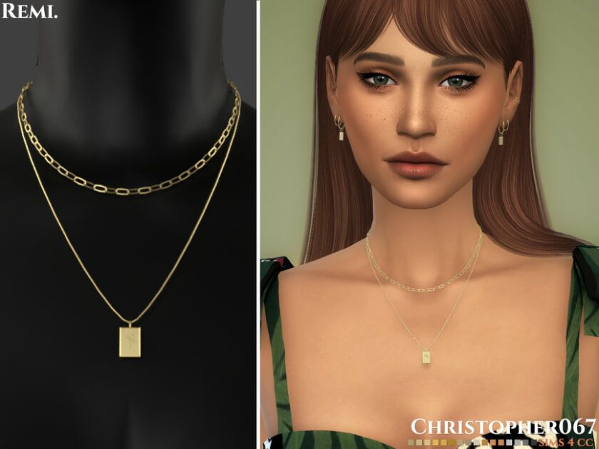 Remi Necklace / Christopher067 By Christopher067 1 Remi Necklace / Christopher067 By Christopher067 Sims 4 CC