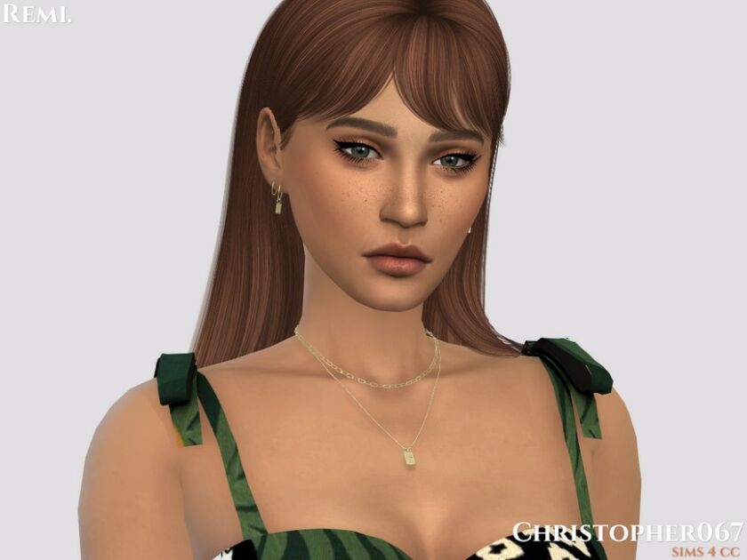 Remi Necklace / Christopher067 By Christopher067 2 sims 4 cc remi necklace christopher067 by christopher067 2