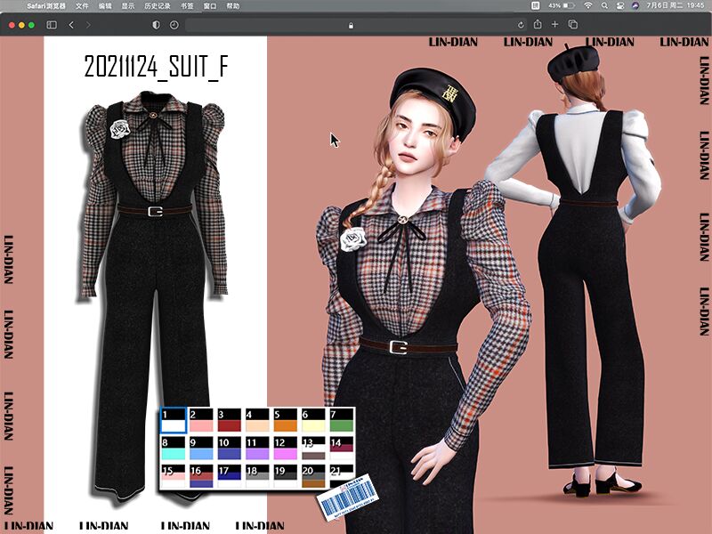 Retro Jumpsuits 1 Retro Jumpsuits Sims 4 CC