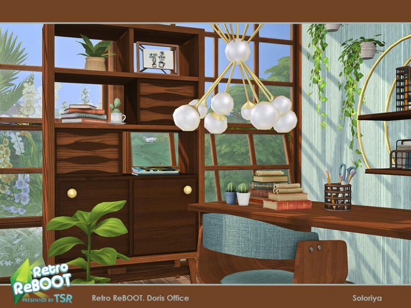 Retro Reboot Doris Office 4 sims 4 cc retro reboot doris office by soloriya 3