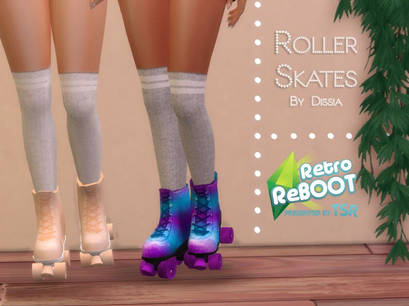 Retro Reboot – Retro Rollerskates SET By Dissia 1 Retro Reboot – Retro Rollerskates SET By Dissia Sims 4 CC