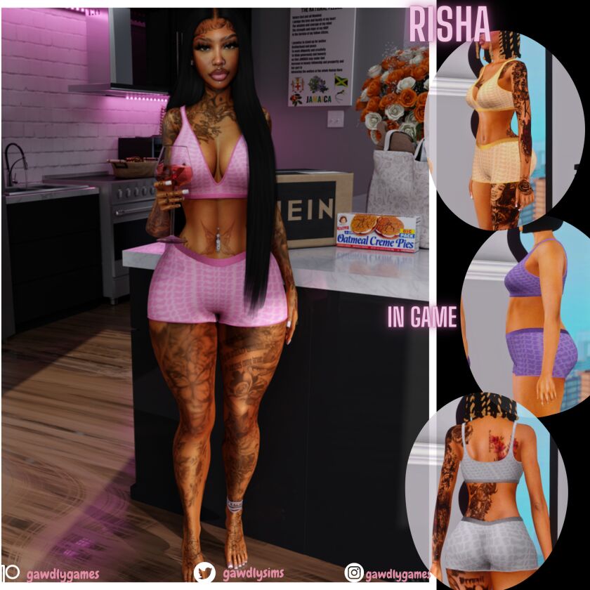 Risha Skim SET 1 Risha Skim SET Sims 4 CC