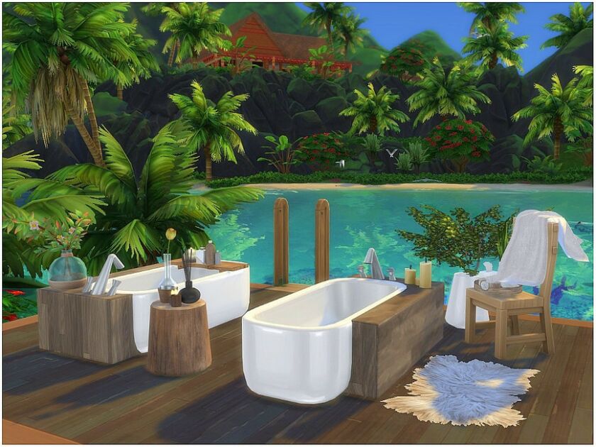 Romantic Bath By Lotsbymanal 1 Romantic Bath By Lotsbymanal Sims 4 CC