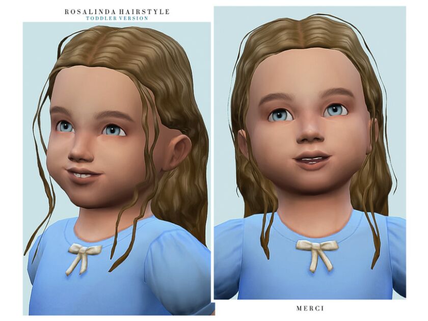 Rosalinda Hairstyle -Toddler- By '-Merci- 1 Rosalinda Hairstyle -Toddler- By ‘-Merci- Sims 4 CC