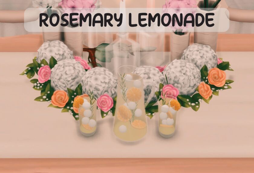 Rosemary Lemonade 1 Rosemary Lemonade Sims 4 CC