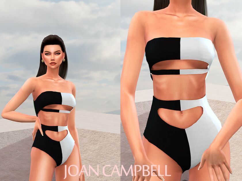 Roxy Swimsuit 1 Roxy Swimsuit Sims 4 CC