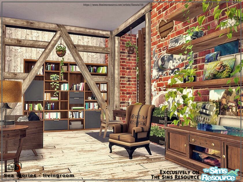 SEA Stories – Livingroom 3 sims 4 cc sea stories livingroom by danuta720 7