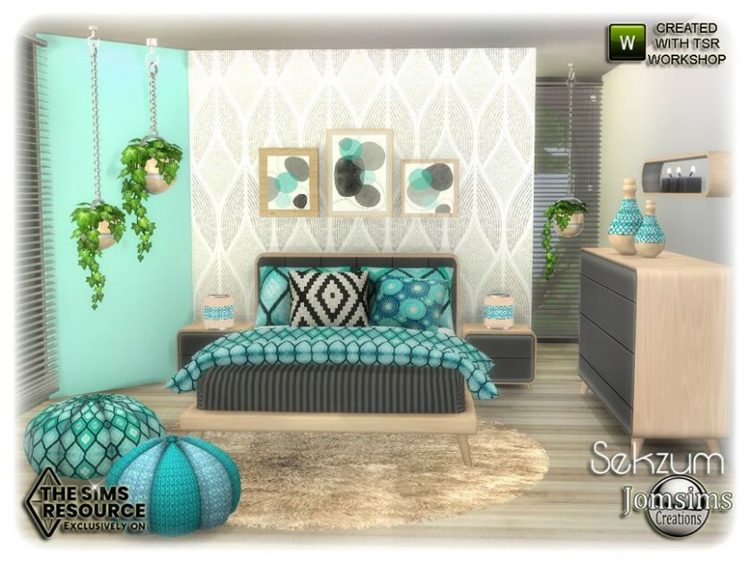 Sekzum Bedroom By Jomsims 6 sims 4 cc sekzum bedroom by jomsims 2