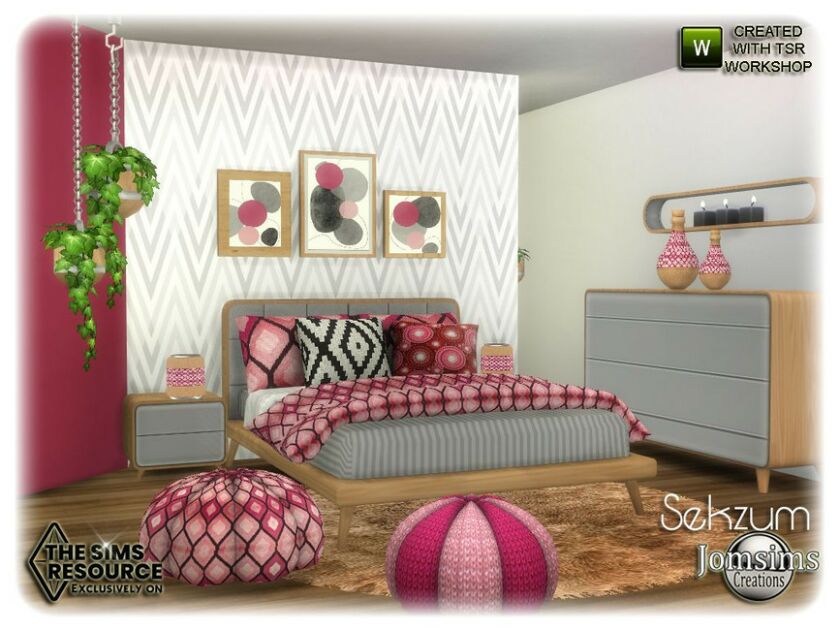 Sekzum Bedroom By Jomsims 3 sims 4 cc sekzum bedroom by jomsims 5