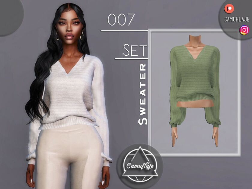 SET 007 – Sweater By Camuflaje 1 SET 007 – Sweater By Camuflaje Sims 4 CC