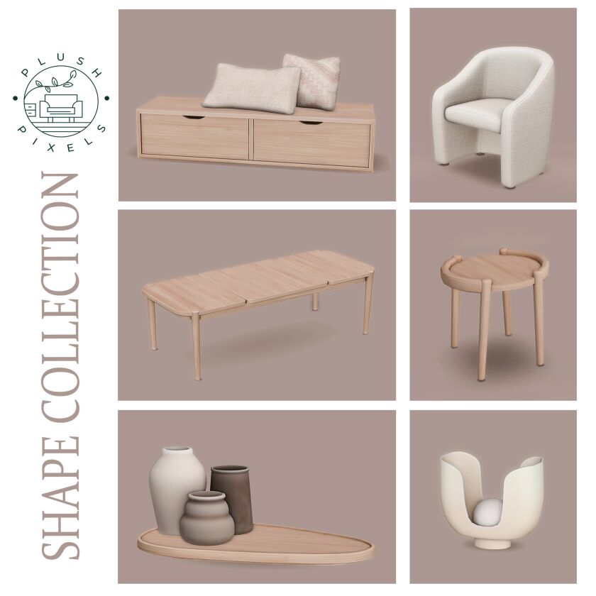Shape Collection Dining Room 2 sims 4 cc shape collection dining room 2