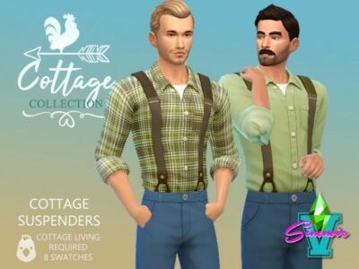 Simmiev Cottage Suspenders By Simmiev Sims 4 CC