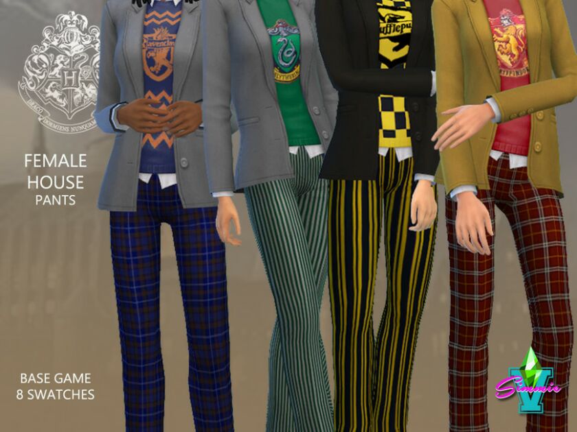 Simmiev Hogwarts Female House Pants By Simmiev 1 Simmiev Hogwarts Female House Pants By Simmiev Sims 4 CC