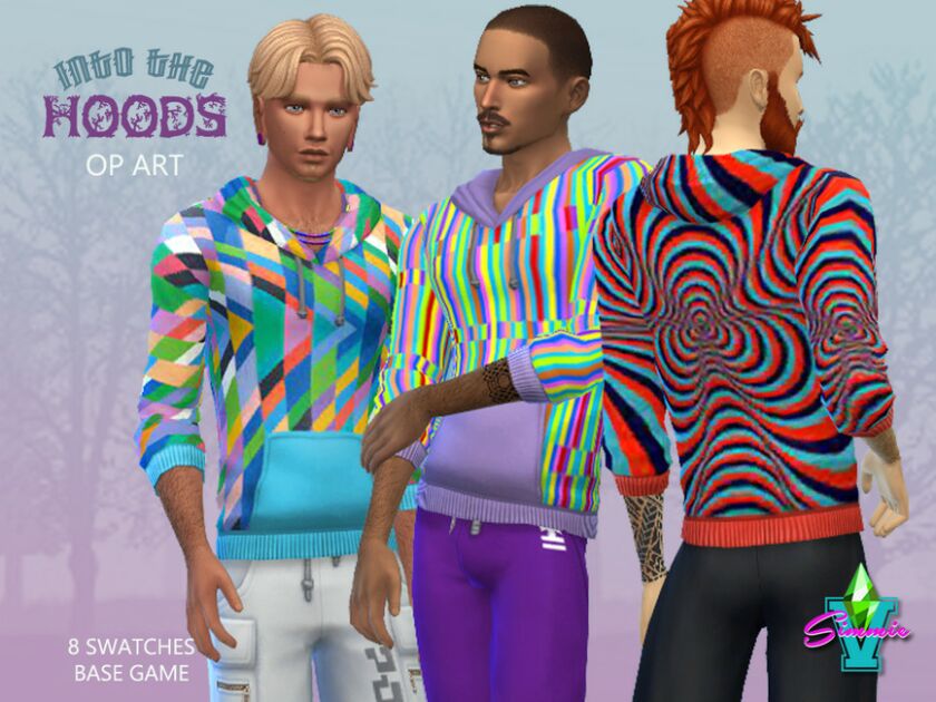 Simmiev Into The Hoods OP ART By Simmiev 1 Simmiev Into The Hoods OP ART By Simmiev Sims 4 CC