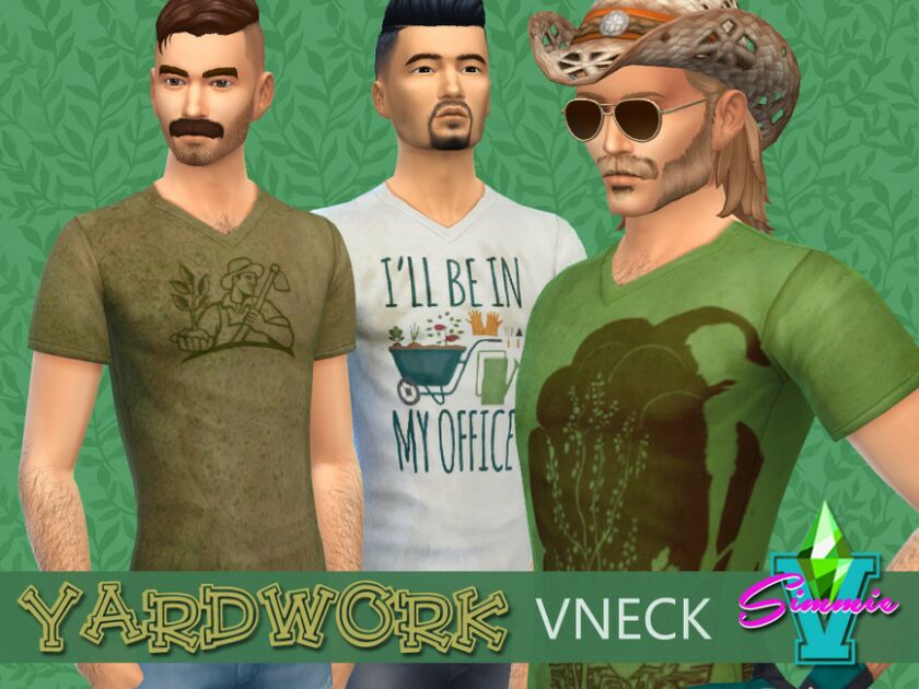 Simmiev Yardwork V Neck By Simmiev 1 Simmiev Yardwork V Neck By Simmiev Sims 4 CC