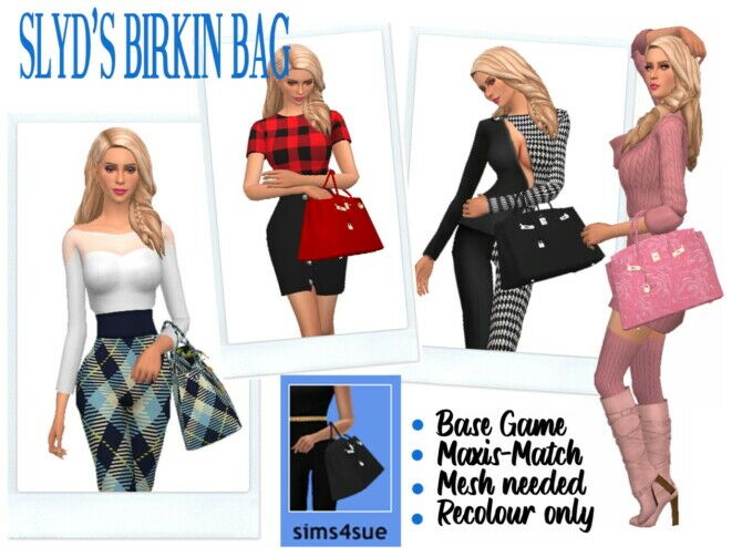 Slyd’s Birkin BAG 1 Slyd’s Birkin BAG Sims 4 CC