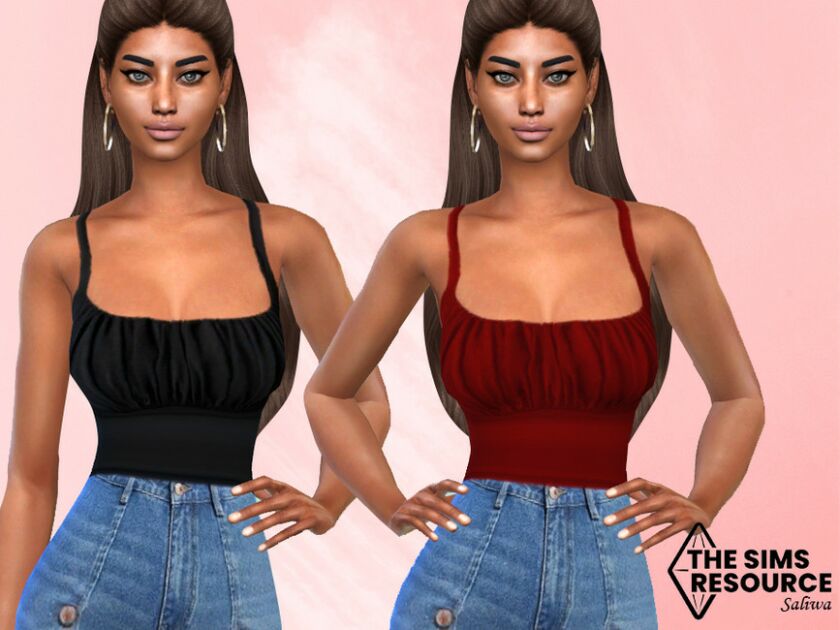 Smocked Tops By Saliwa 1 Smocked Tops By Saliwa Sims 4 CC