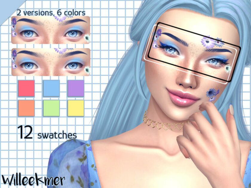 Soft Skittles Eyeshadow By Willeekmer Sims 4 CC