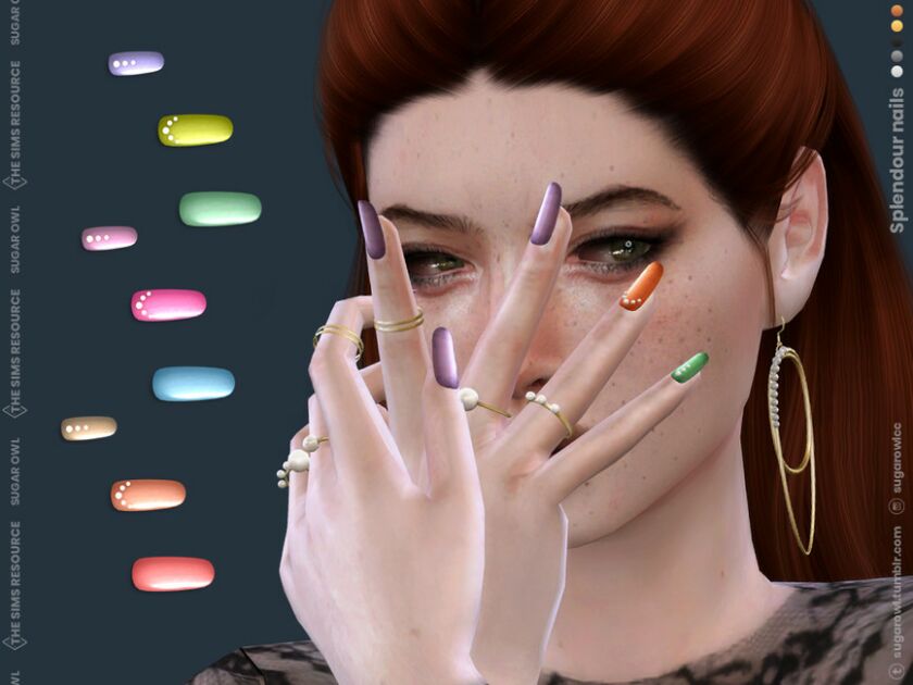 Splendour Nails Sims 4 CC