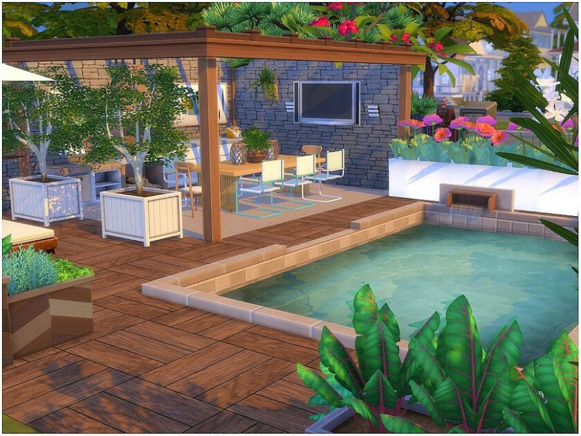 Spring Yard By Lotsbymanal 2 sims 4 cc spring yard by lotsbymanal 4