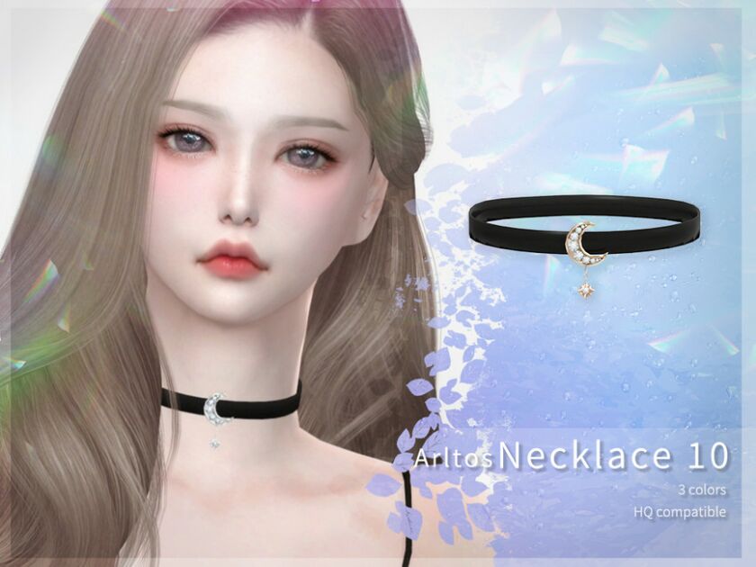 Stars And Moon Choker / 10 By Arltos 1 Stars And Moon Choker / 10 By Arltos Sims 4 CC