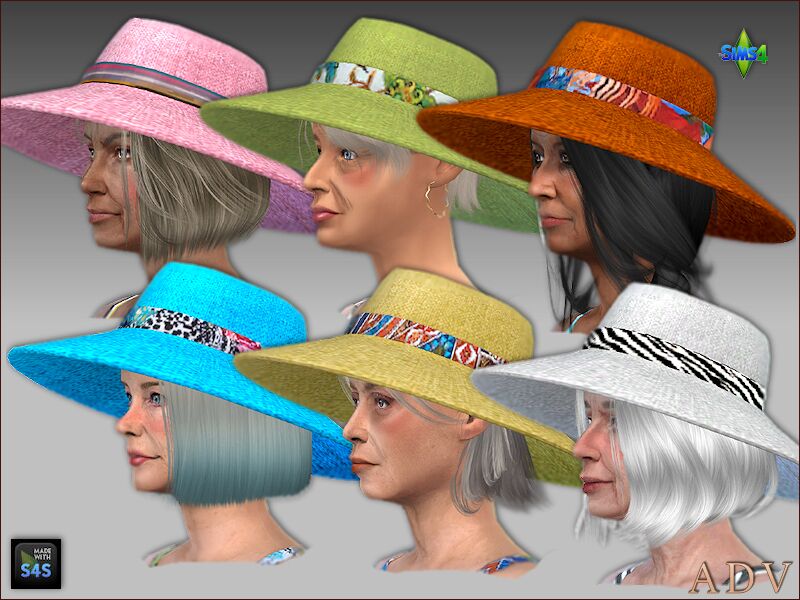 Swimsuits And Hats For Seniors 3 sims 4 cc swimsuits and hats for seniors 4