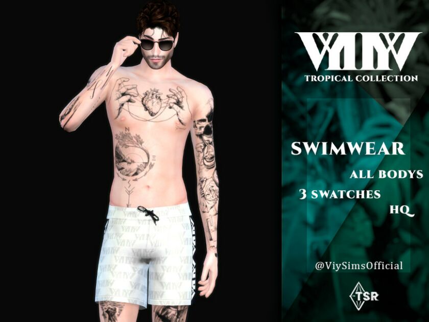 Swimwear – Tropical Collection 1 Swimwear – Tropical Collection Sims 4 CC