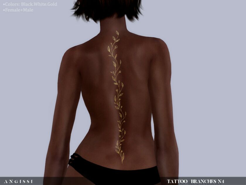 Tattoo-Branches N4 By Angissi 1 Tattoo-Branches N4 By Angissi Sims 4 CC
