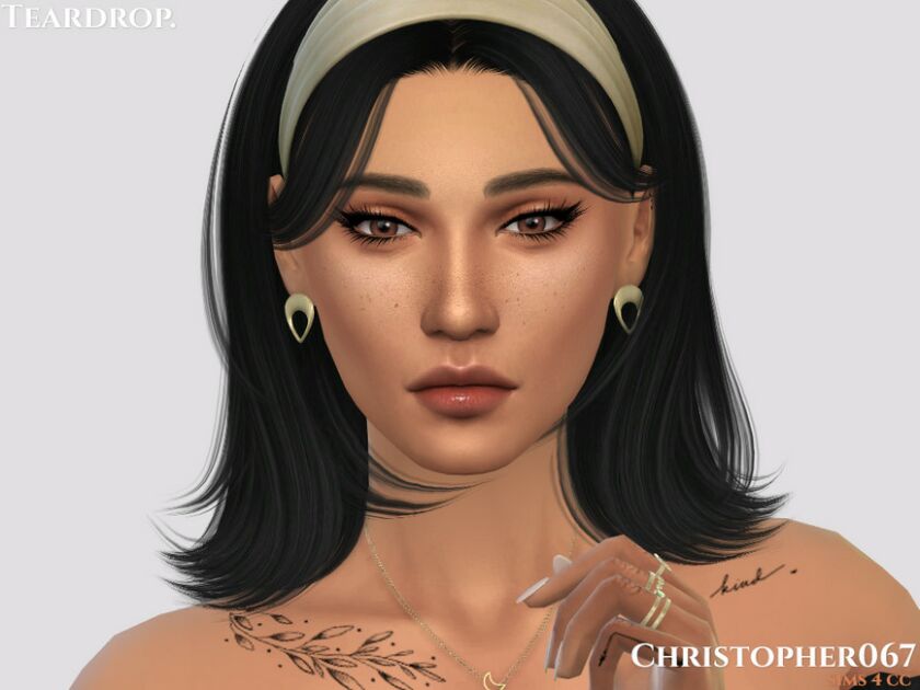 Teardrop Earrings / Christopher067 2 sims 4 cc teardrop earrings christopher067 by christopher067 2
