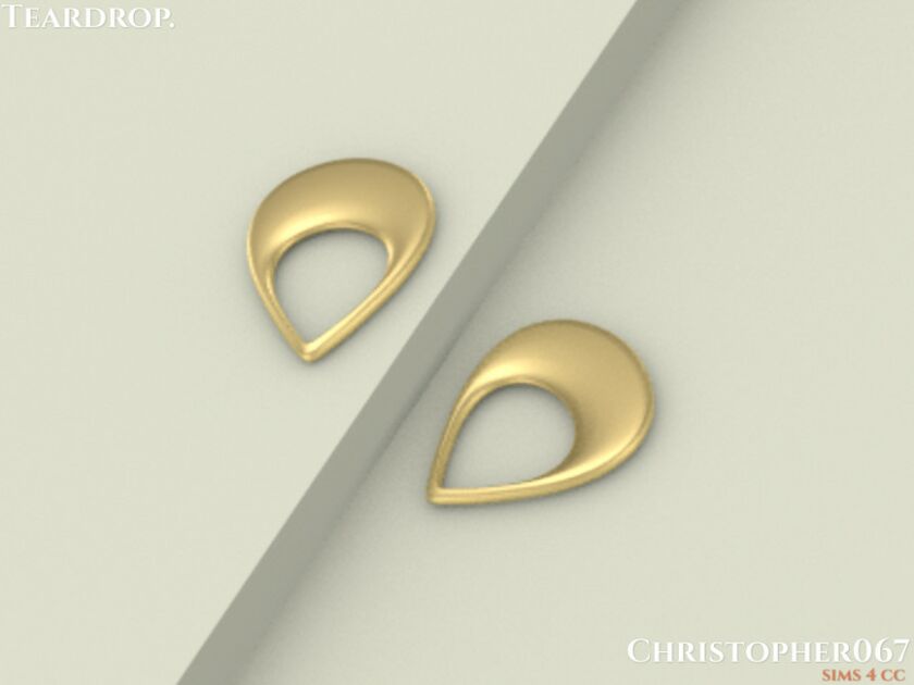 Teardrop Earrings / Christopher067 3 sims 4 cc teardrop earrings christopher067 by christopher067 3