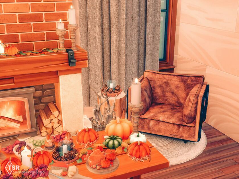 Thanksgiving Dinner – Room 4 sims 4 cc thanksgiving dinner room tsr cc only 4