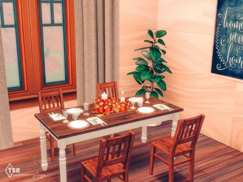 Thanksgiving Dinner – Room 3 sims 4 cc thanksgiving dinner room tsr cc only 5