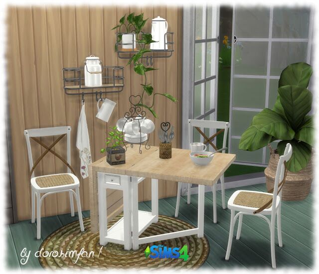 Tiny Living Dining Room By Dorosimfan1 1 Tiny Living Dining Room By Dorosimfan1 Sims 4 CC