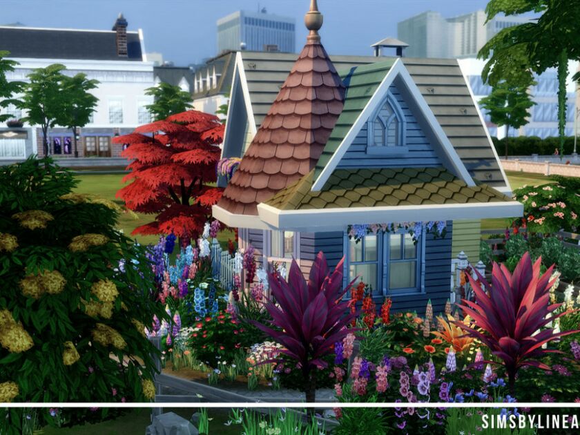 Tiny Rainbow Cottage By Simsbylinea 5 sims 4 cc tiny rainbow cottage by simsbylinea 2
