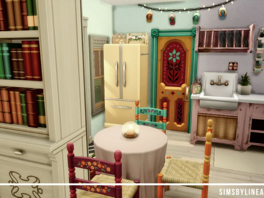 Tiny Rainbow Cottage By Simsbylinea 6 sims 4 cc tiny rainbow cottage by simsbylinea 3