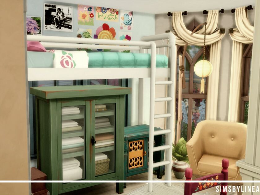Tiny Rainbow Cottage By Simsbylinea 3 sims 4 cc tiny rainbow cottage by simsbylinea 5