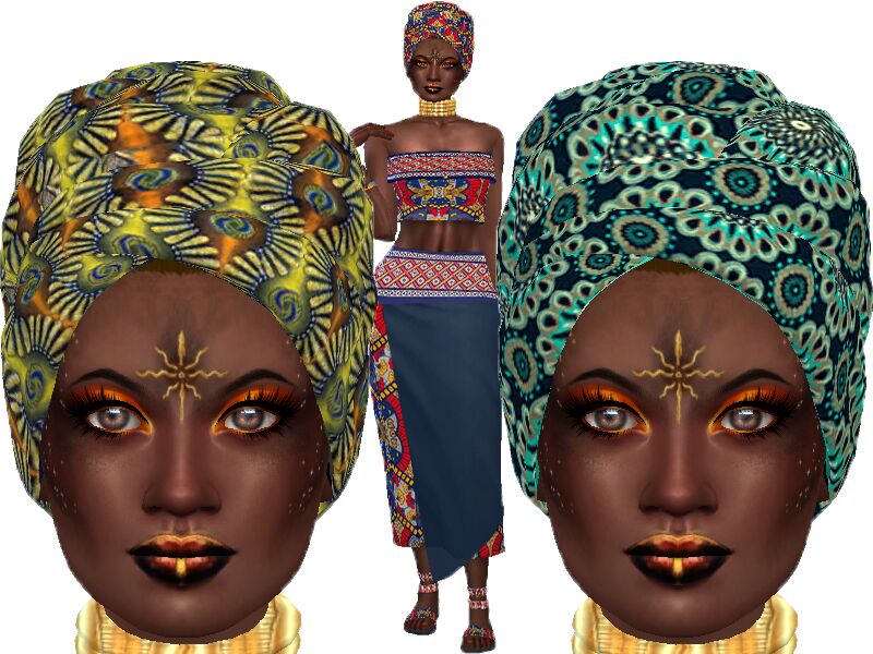 Traditional Wrap Head Recolor By Trudieopp 3 sims 4 cc traditional wrap head recolor by trudieopp 2