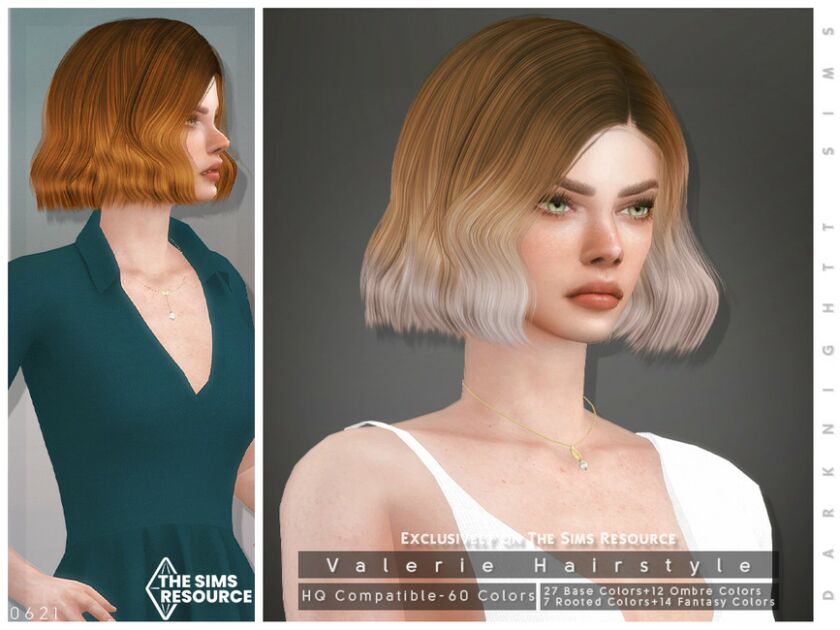 Valerie Hairstyle By Darknightt 1 Valerie Hairstyle By Darknightt Sims 4 CC