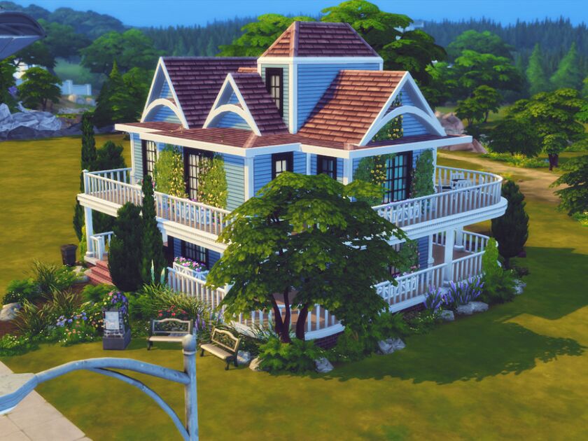 Victorian Blue Shell- NO CC By Genkaiharetsu 4 sims 4 cc victorian blue shell no cc by genkaiharetsu 6
