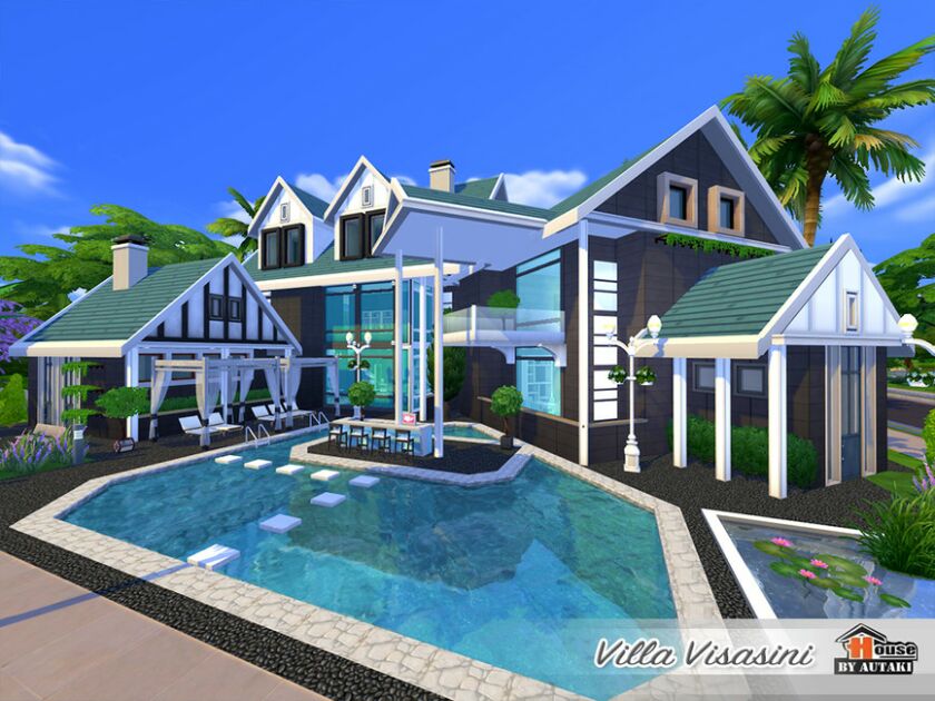 Villa Visasini Nocc By Autaki 7 sims 4 cc villa visasini nocc by autaki 3