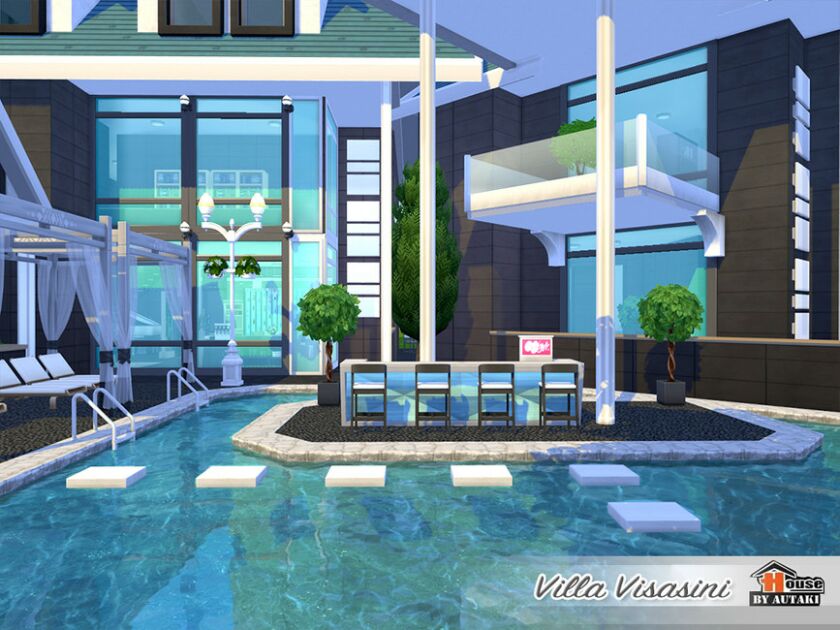 Villa Visasini Nocc By Autaki 5 sims 4 cc villa visasini nocc by autaki 4