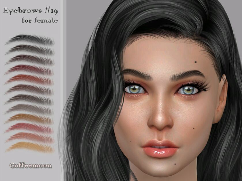 Windswept Brow Style For Female 1 Windswept Brow Style For Female Sims 4 CC