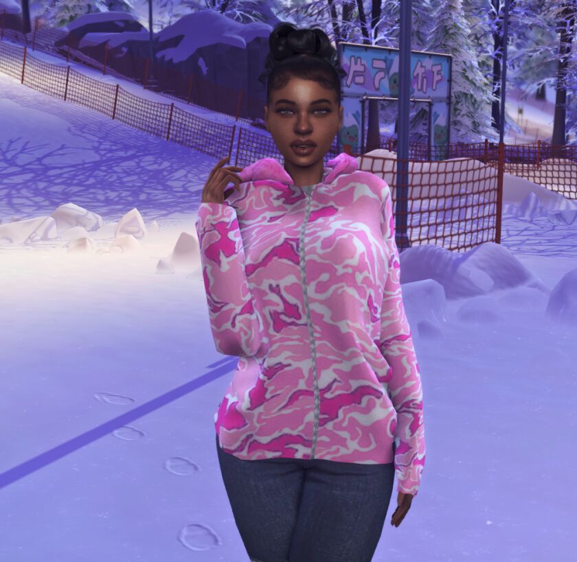 Winter FUR Hooded Coats By Simmerkate 2 sims 4 cc winter fur hooded coats by simmerkate 3