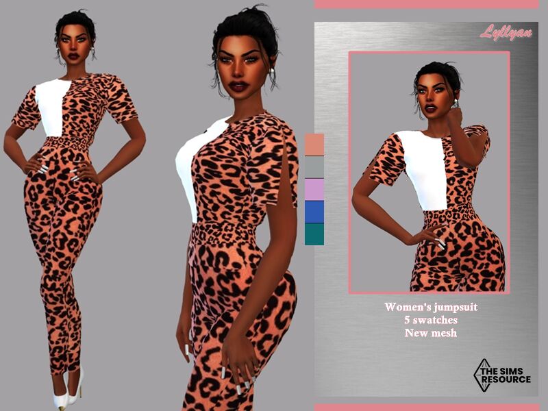 Women’S Jumpsuit – Juliana By Lyllyan 1 Women’S Jumpsuit – Juliana By Lyllyan Sims 4 CC