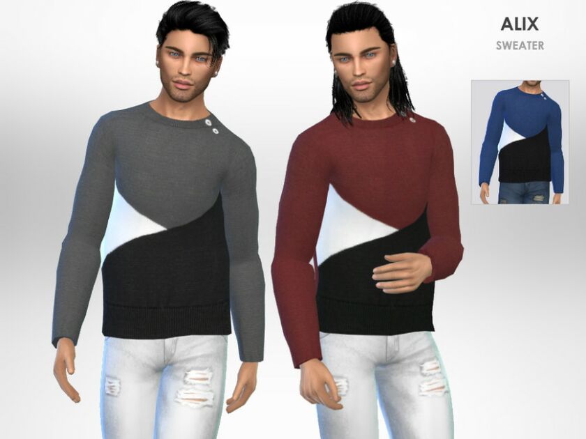 Alix Sweater By Puresim 1 Alix Sweater By Puresim Sims 4 CC