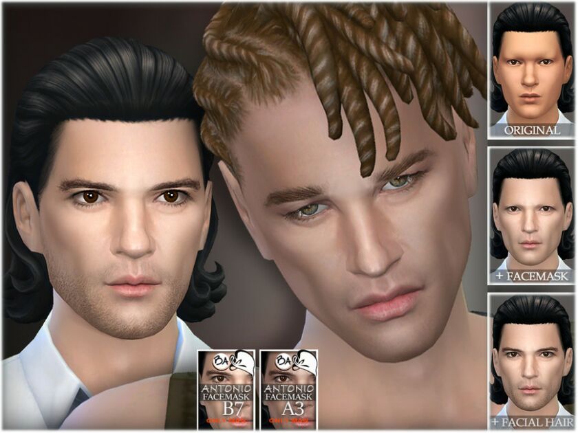 Antonio Facemask 2 sims 4 cc antonio facemask by bakalia 3